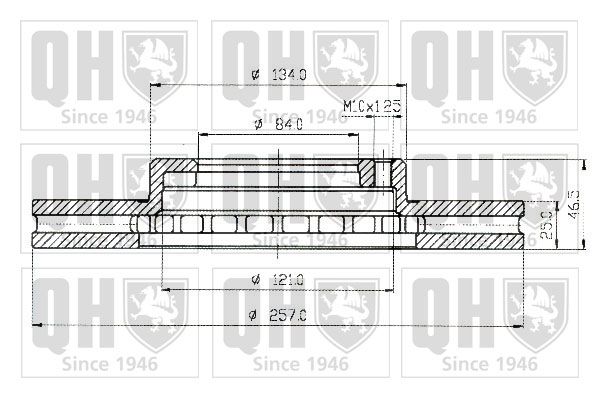 QUINTON HAZELL Тормозной диск BDC3603